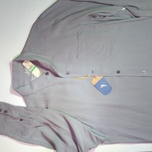 NWT Tommy Bahama 100% Silk Catalina Twill Long sleeve